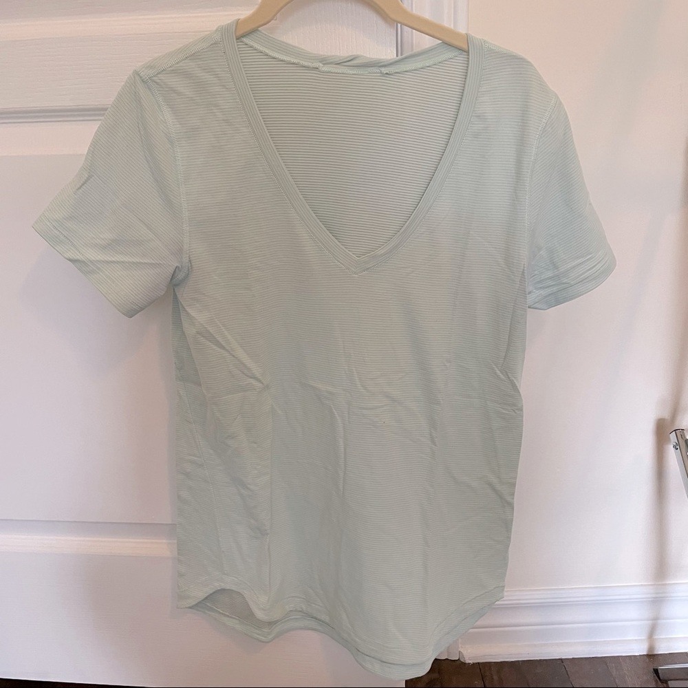 Mint green lululemon v-neck